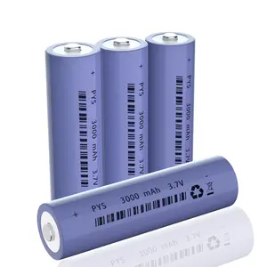 JYJZPB 3.7 Volt Rechargeable Battery, 3000mAh Rechargeable 18650 Battery, Button Top NiMH Battery High Power Long Lasting for Headlamp, LED Flashlight, Solar Light, Electronic Devices etc，Electronic toys，Accessories Phone