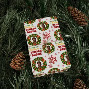 Bens0n B00neee Wrapping Papers, Christmas Gift Wrap, Vintage Gift Wrap, Xmas Decor Paper