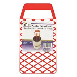 WorldWide Sales Online Paint Screen, Grid, & Stirrer For 1 Gallon Buckets & Pails Works with Up To 4" Rollers – import_2