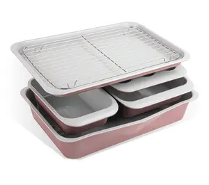 Gotham Steel 6 Piece Stackable Nonstick Bakeware Set