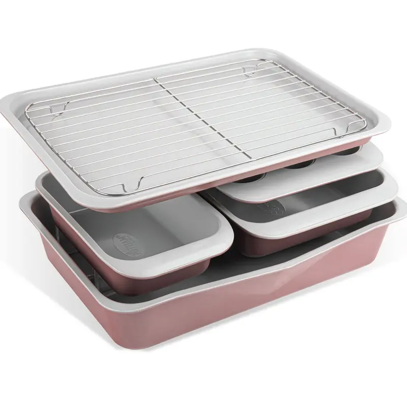 Gotham Steel 6 Piece Stackable Nonstick Bakeware Set
