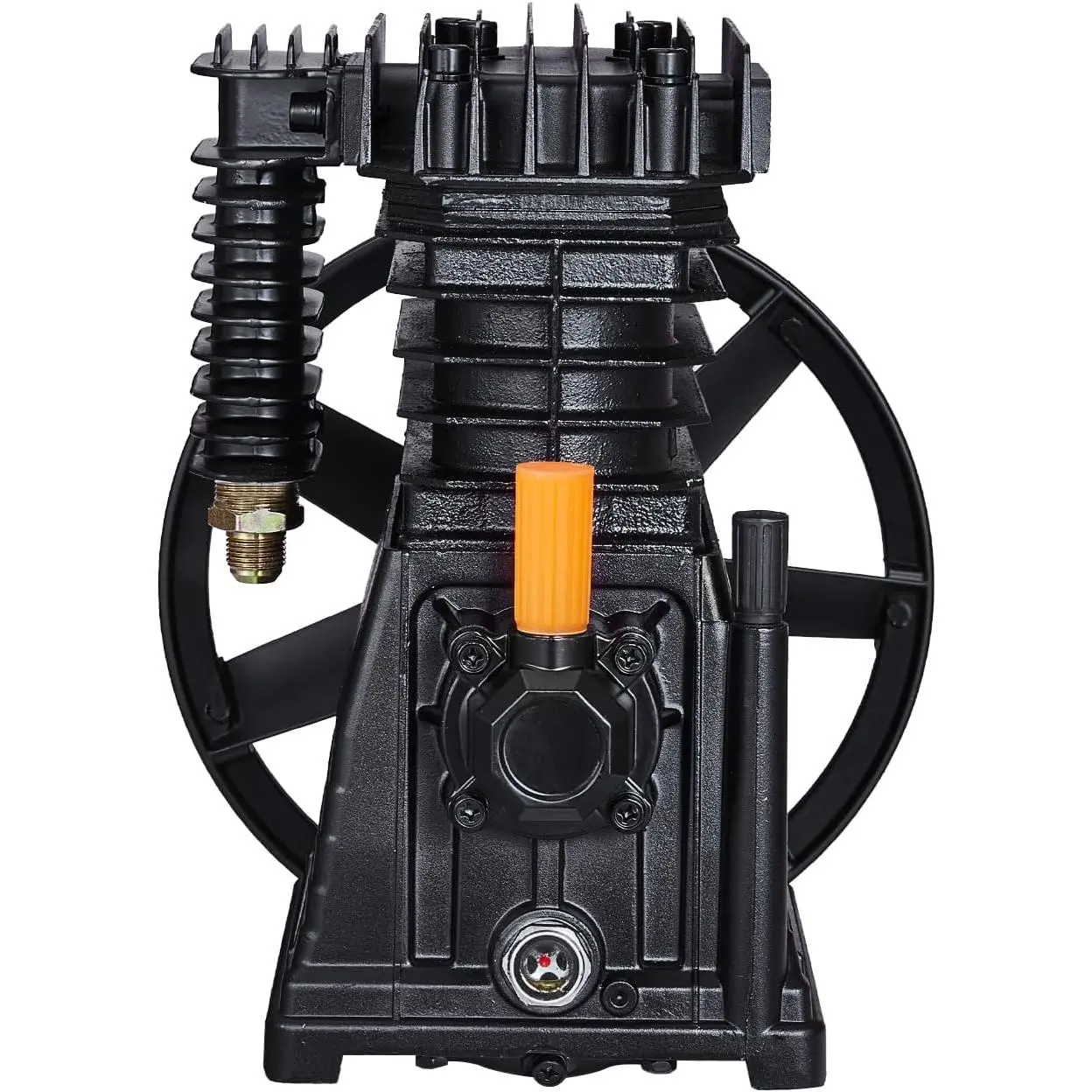 VEVOR Air Compressor Pump Head, 3HP 5.8CFM @ 90PSI, Twin Cylinder Oil Lubricated Air Compressor Piston Pump Head, Single-Stage Aluminum Air Compressor Pump Replacement with Max. 116PSI Pressure
