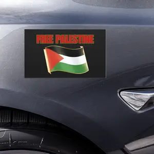 Free Palestine Car Magnet 7.5x4.5 Compact Design Easy Install Vehicle Exterior Decoration Symbol of Support for Solidarity Cause