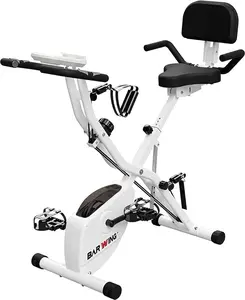 Exercise Bike for Home Workout Stationary Bike | 330LB Capacity, 16-Level Magnetic Resistance, Seat Backrest Adjustments