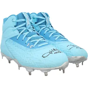 Juan Soto New York Mets Autographed Game-Used Blue Under Armour Cleats vs. Tampa Bay Rays on June 15, 2025 - Fanatics Authentic Certified