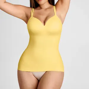 FeelinGirl #Live1 streamWomen's Built-in-Bra Sleeveless Bodysuit Colorful Shaping Camisole Slimming Tank Tops for Casual Outfits Comfortable Breathable Fabric