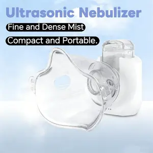 Portable Ultrasonic Rechargeable Nebulizer，Portable Home Nebulizer, Rechargeable Mesh Nebulizer, Includes Face Mask and Mouthpiece, Features a Compact and Self-Cleaning Design, Suitable for Home Use, Travel, and Respiratory Assistance.