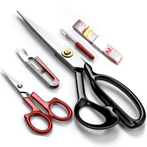Fabric Scissors Tailor Sewing Shears - 9 Inch Heady Duty Scissors for Fabric Cutting Professional Ultra Sharp Cloth Tailor Scissors Multipurpose Utility Dressmaker Leather Titanium Scissors