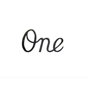 Montague Metal Products SHN-1 Script Modern House Number One, Home Decor Products, Decor, Signs