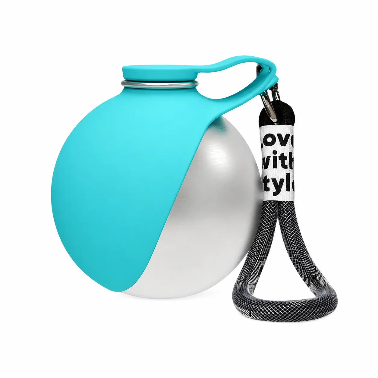 2-in-1 Portable Dog Water Bottle with Bowl, 10oz Stainless Steel Travel Pet Water Dispenser, No-Spill Leak-Proof Design with Silicone Bowl, Perfect for Walking, Hiking, and Travel