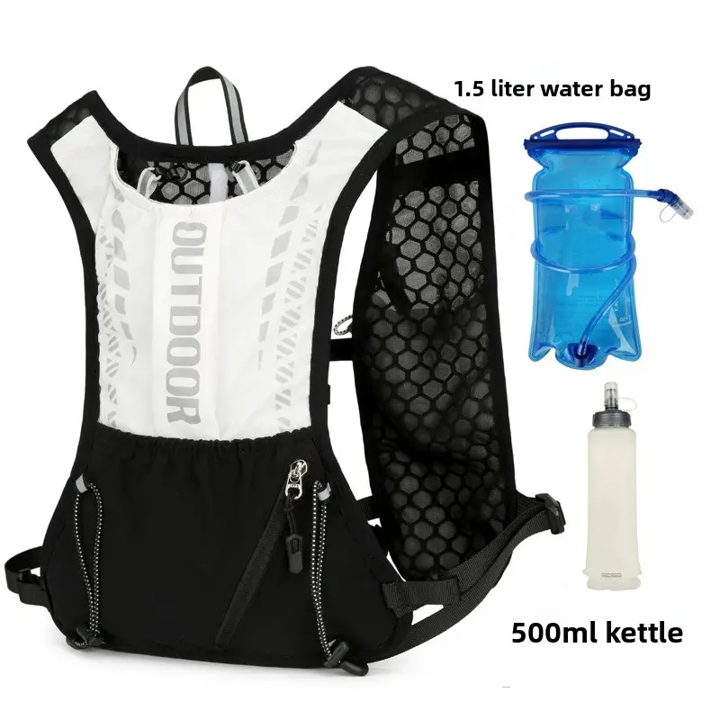 Unisex Large-Capacity Waterproof Hiking Backpack with Bottle Pack, Lightweight Outdoor Travel Daypack for Hiking & Trail Running
