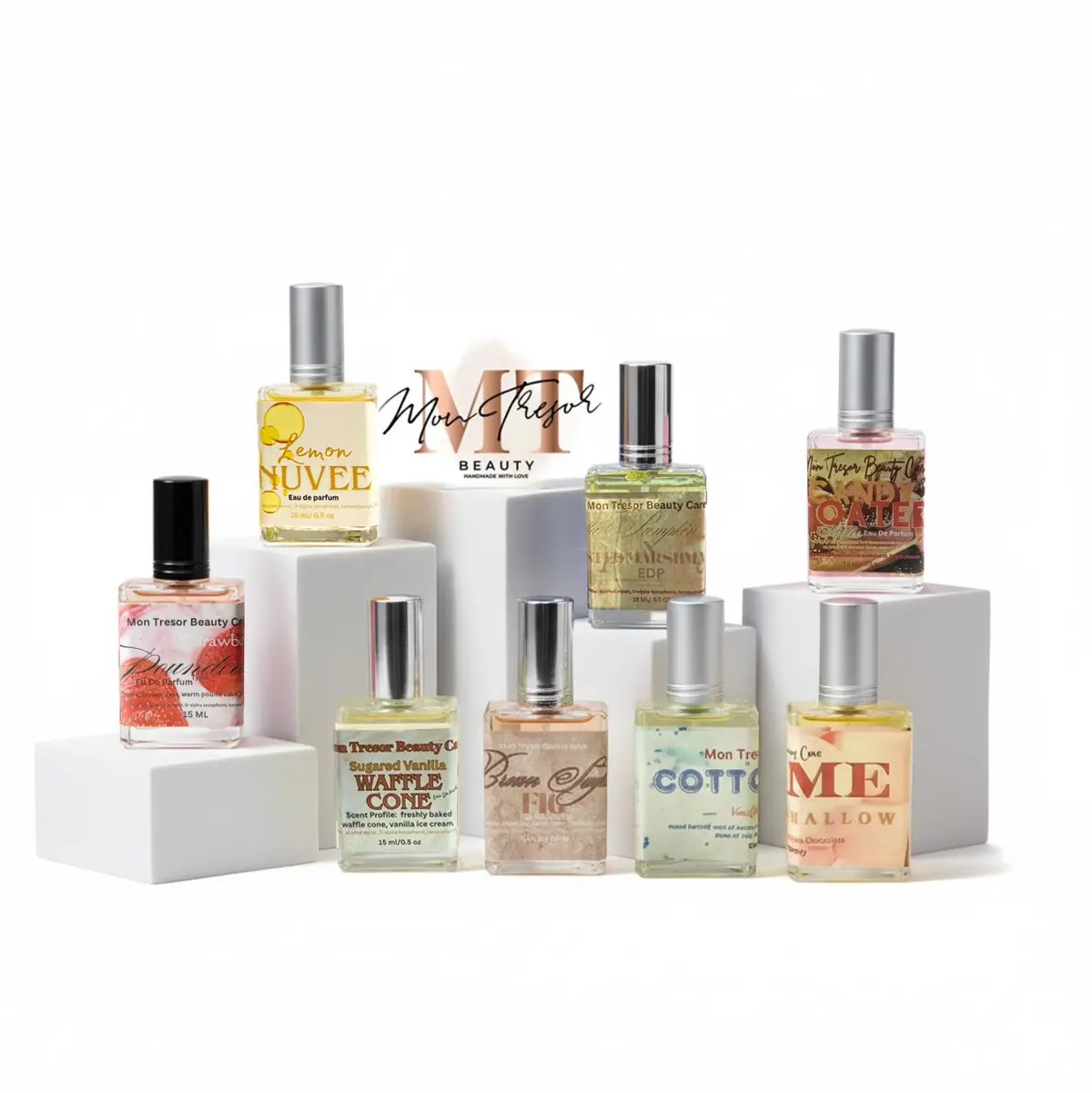 Gourmand Extrait de Parfum for Women, 15ml Travel Size Perfume Bottle, Cruelty-Free Alcohol Base with Scent Options like Brown Sugar & Fig