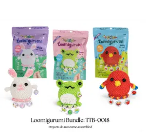 Rainbow Loom Loomigurumi 3pk bundle - Parrot, Bunny, and Frog