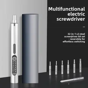 Precision Torque-Adjustable Rechargeable Electric Screwdriver Kit, Compact Household Micro Tool Set with Rechargeable Unit for Mobile Phone Digital Repairs
