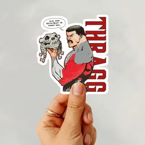 Thragg Viltrumite Vinyl Sticker, Invincible Comic Villain Decal, Superhero Waterproof Laptop Water Bottle Sticker