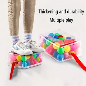 MICRENCY 2-Piece Ball Game Toys Set - 60 Colorful Balls with Storage Box and Belt, Thickened & Durable, Ideal for Festive Celebrations & Group Activities, Multiple Play Options