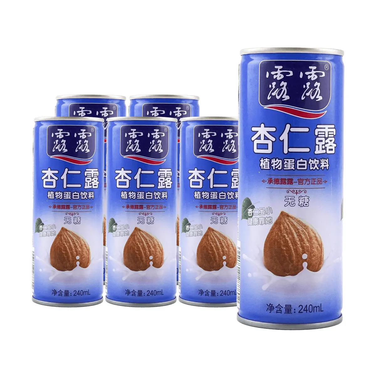 LULU Almond milk classic unsweetened, 240ml*6【6 Packs】