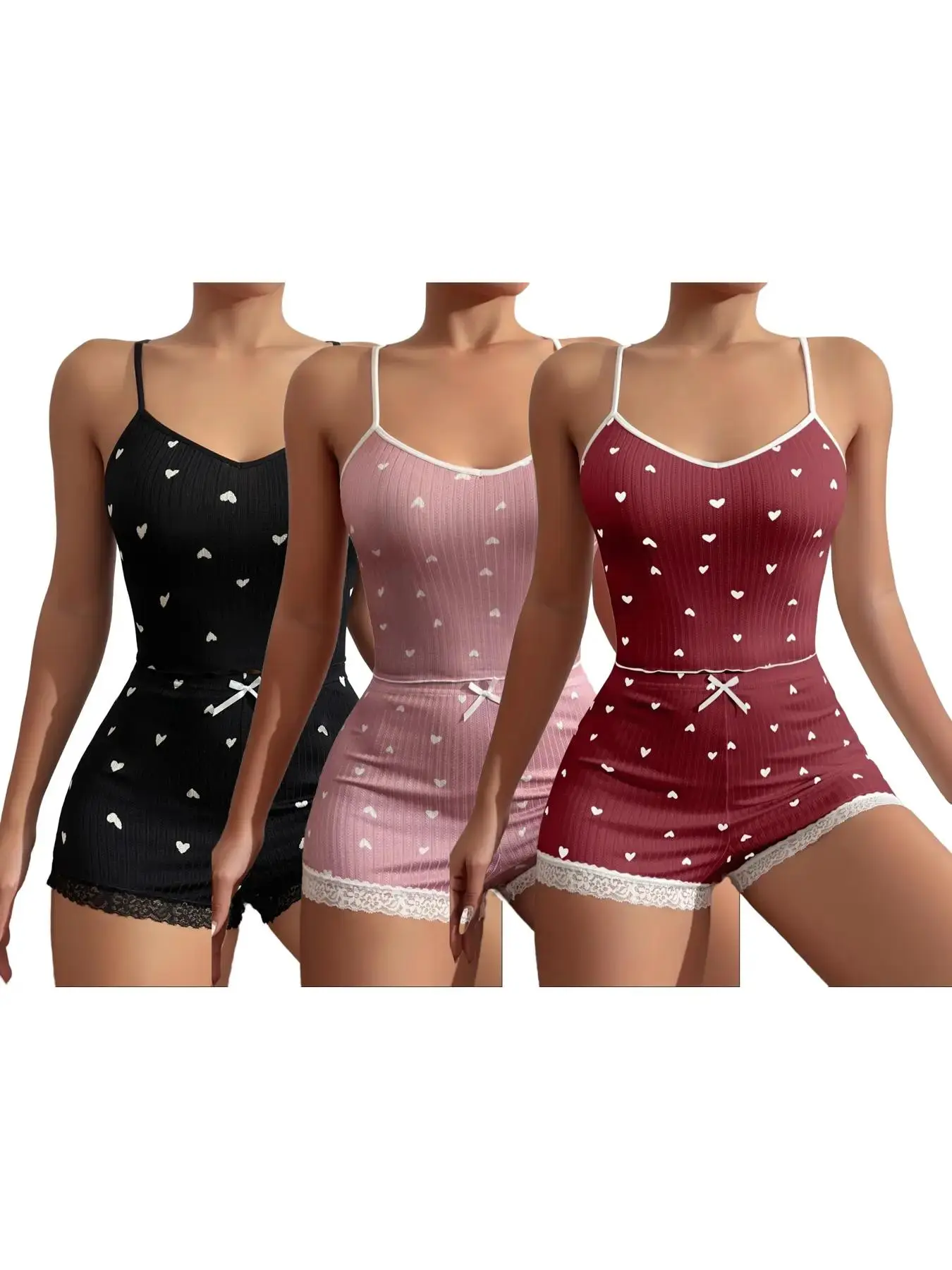 Black*1 pc+Baby Pink*1 pc+Burgundy*1 pc