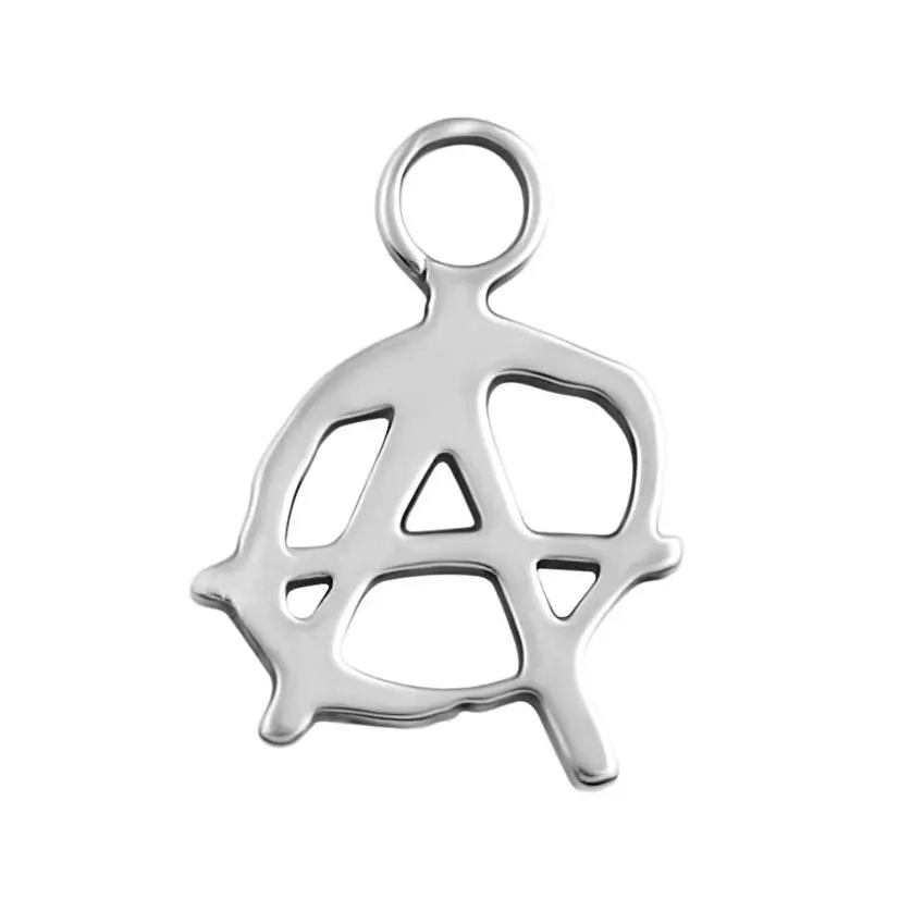 Anarchy Stainless Steel Charm
