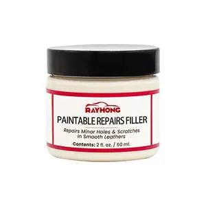 Rayhong Paintable Repairs Filler, Car Seat Scratch Repair Sofa Leather Repair Cream