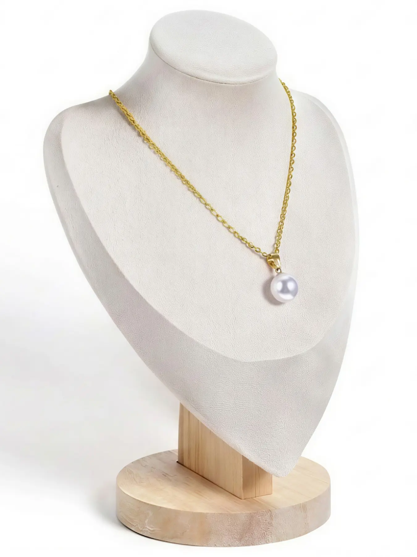 Versatile Necklace Bust Stand for Jewelry Storage, Retail Display, & Product Photography