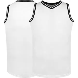 Blank Basketball Jersey, Men's Mesh Athletic Reversible Sports Shirts S-3XL