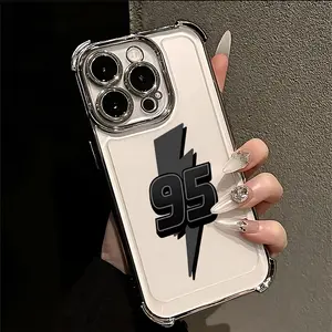 Cartoon Lightnings McQueens Phone Case Suitable for iPhone 17 16e 16 15 14 13 12 11 Mini Pro Max Air X XR XSMAX 8 7 Plus Protective Anti Fall Transparent Soft Back Cover
