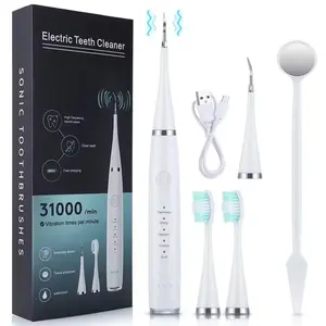 portable Sonic Electric Toothbrush - home portable toothbrush tool Multi-Mode Teeth water flosser 300 ml sonic toothbrush Black Cleansing