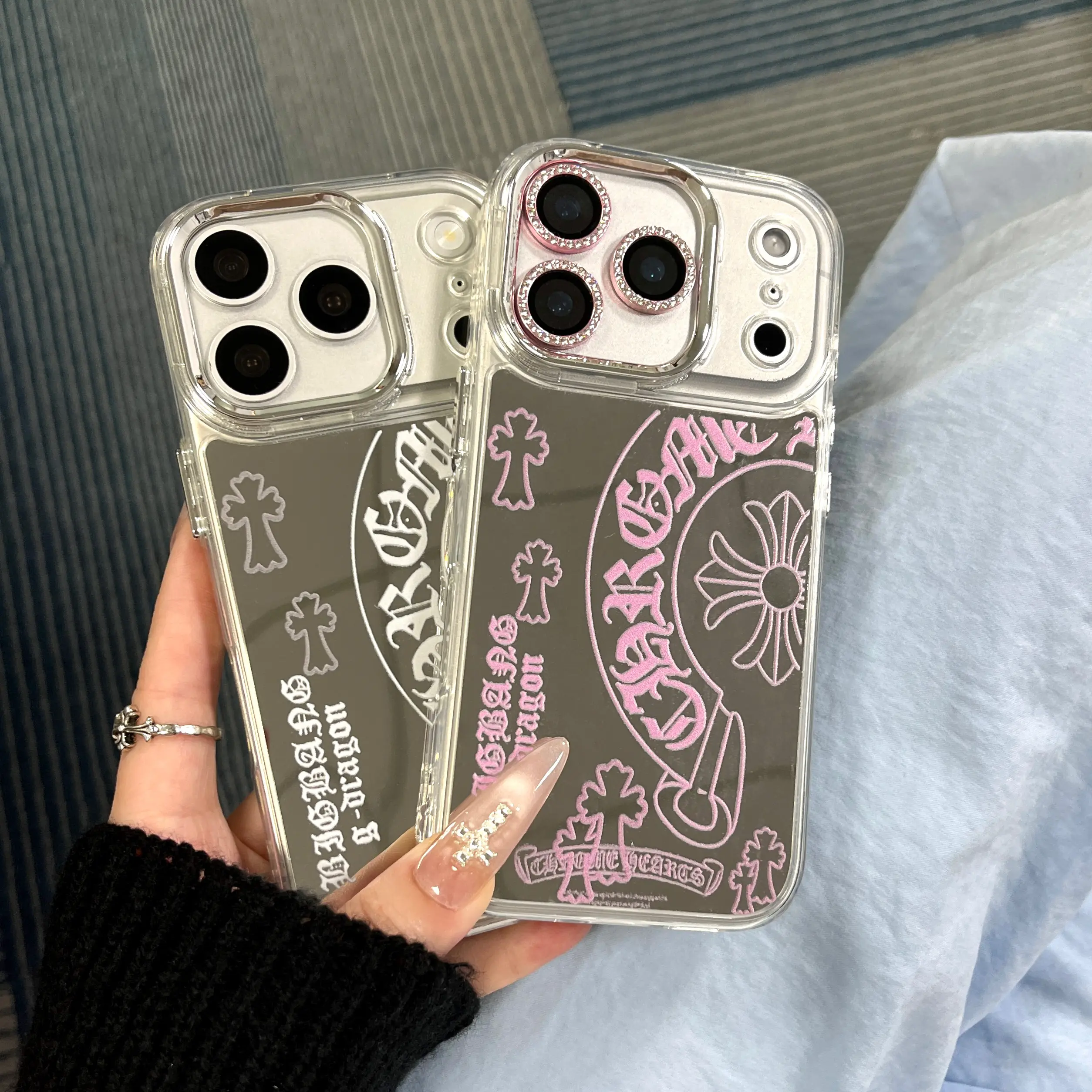 ：iPhone 17 Case Mirror Pattern Phone Cases for iPhone16 15 14 13 Pro Max - Stylish Shockproof Cover, Aesthetic Gift Made in USA. iPhone 17 PRO/17 PROMAX /16 PROMAX /15 PLUS/14 PRO, Accessories, Smartphone, Casing, Protector, Protection, Phone Accessories,