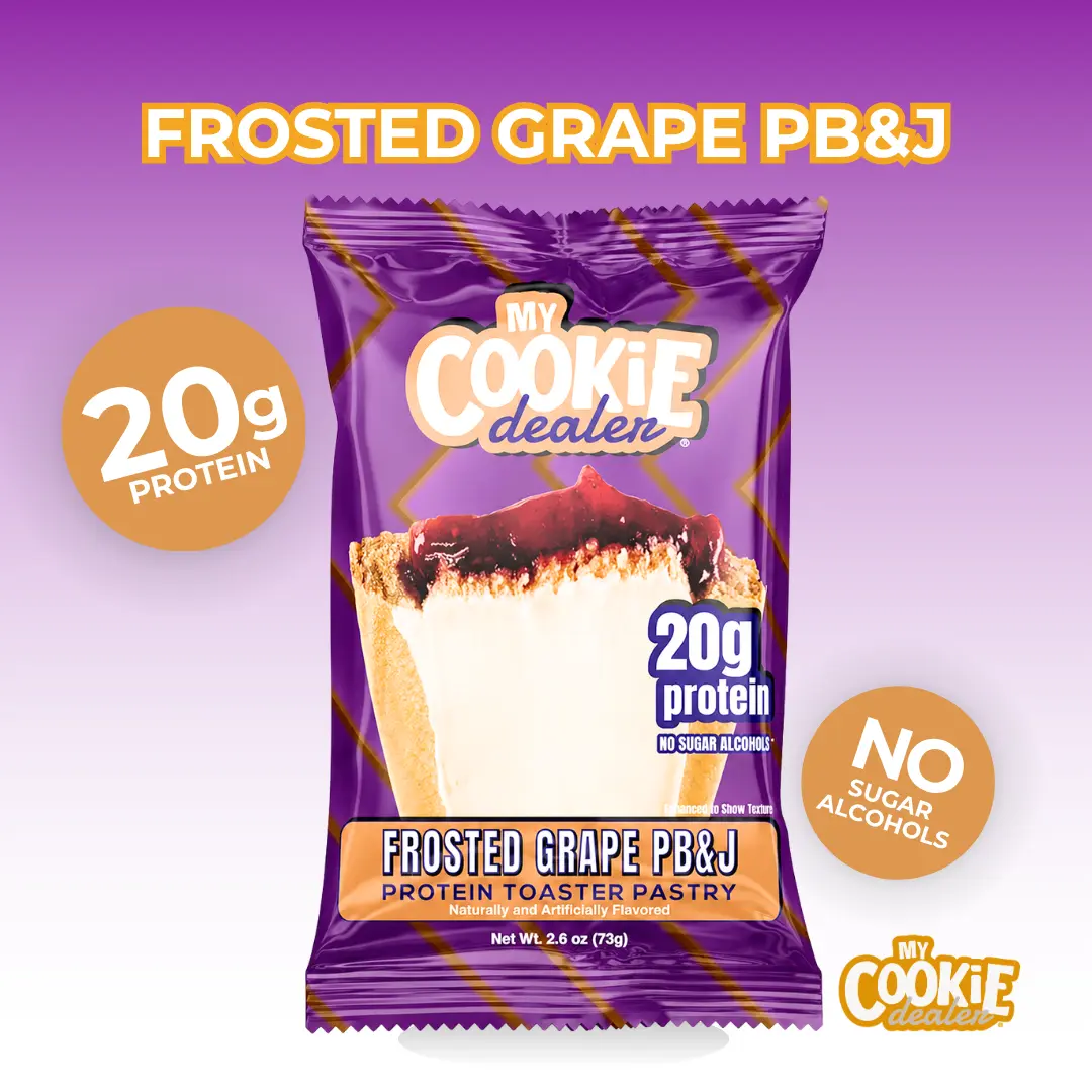 12 pack 20g Frosted Grape PB&J Protein Pastry Sweet Flavor