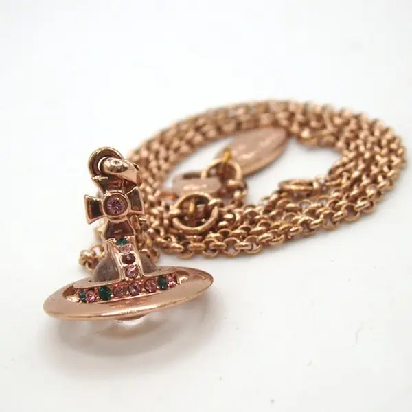 Pre-owned Vivienne Westwood orb necklace metal 11281165113/010198