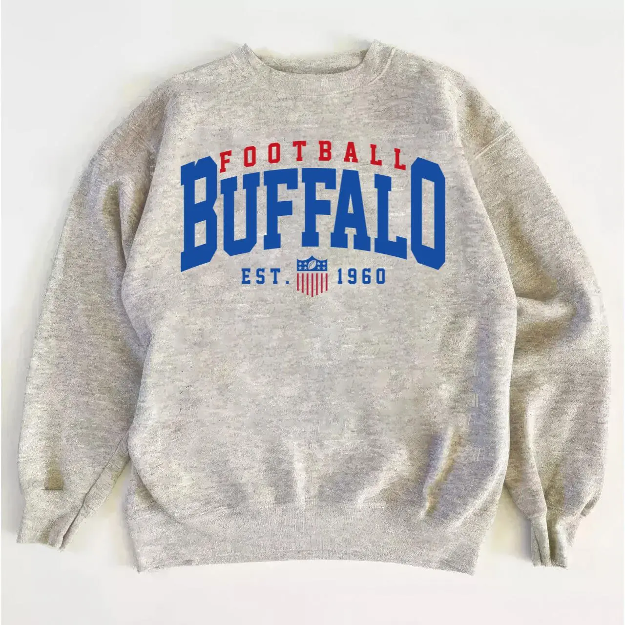 Classic Football Sweatshirt, Bills Retro Crewneck for Sports Lovers and Streetwear