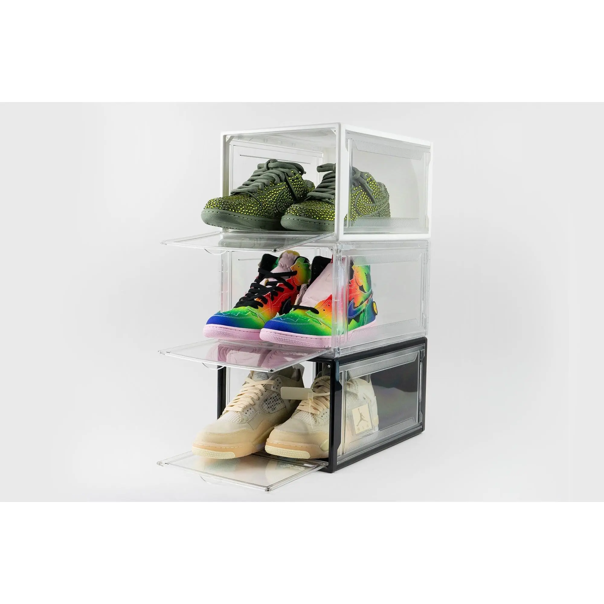 Premium Sneaker Storage Containers Drop Front