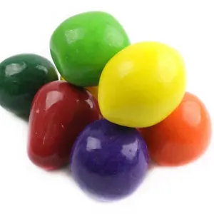 Mega Fruit Bubble Gum Giant Sized Fruit Shaped Flavored Gumballs Classic Fruity Bubblegum Assorted Colors