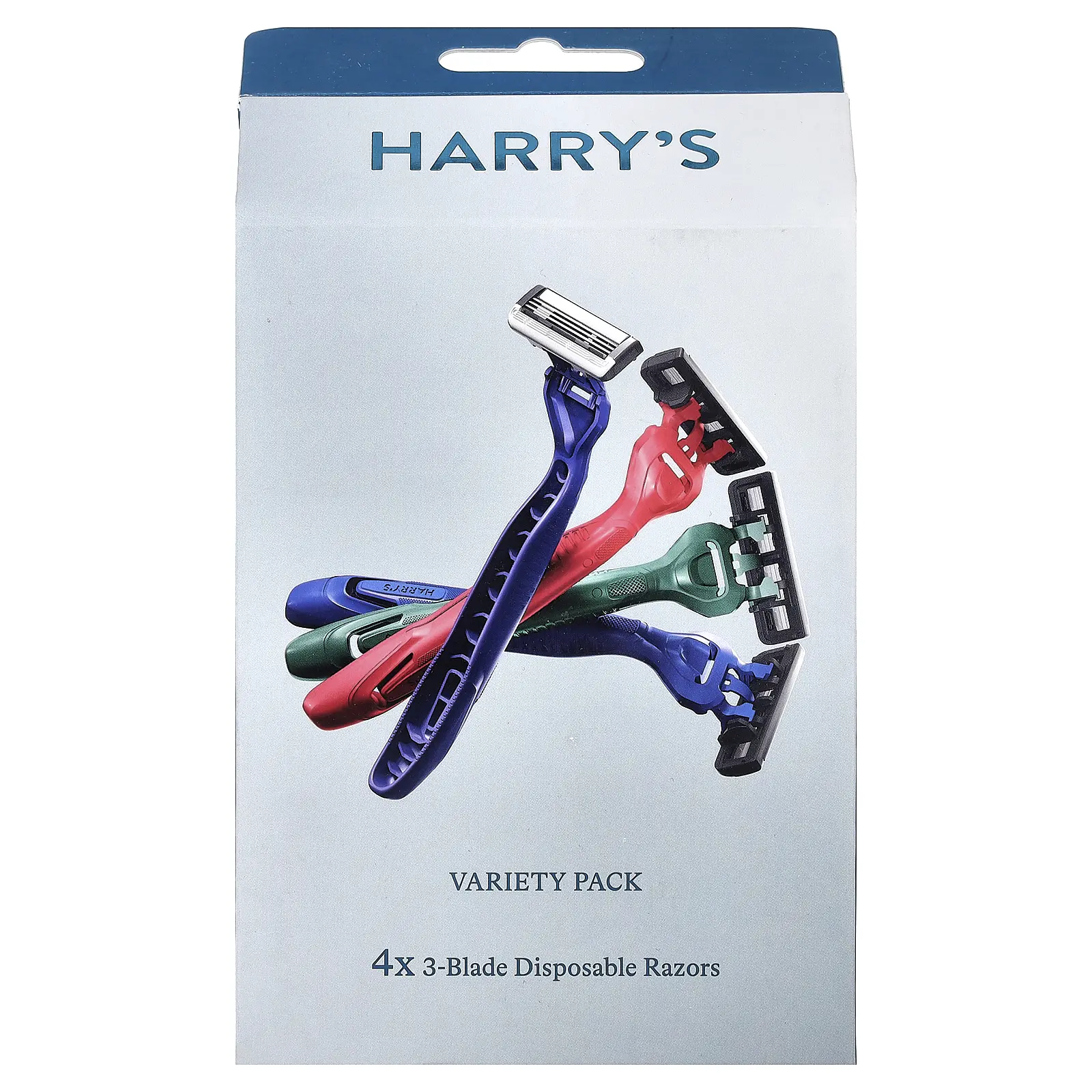 Harry's 3-Blade Disposable Razors, Variety Pack, 4 Razors Harry's 3-Blade Disposable Razors, Variety Pack, 4 Razors