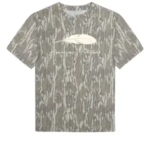The Feather - Mossy Oak Washed Out T shirt 3D, American Fetcher Camo T-Shirt 3D, Feathers Mossy Oak Tee, Gift for Him, 3D Hunting