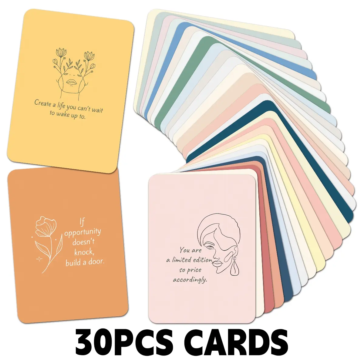 30pcs Positive Affirmation Cards for Mindfulness & Mental Health, Encouragement Cards, Inspirational Messages, Quote Cards, Motivational Lunch Box Notes, Thank You Cards, Positivity Cards, Wellness Cards, Inspirational Gifts for Women