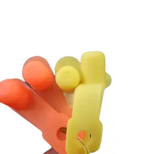 Guantes de proteccion para espuelas de gallinas,botanas para aves de corral ,guantes o orejeras de goma para gallos , juego de 4 guantes