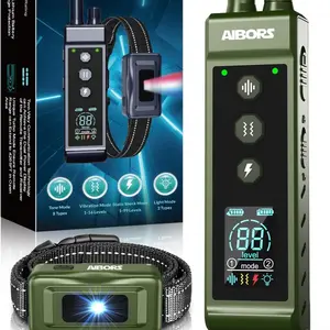 Dog Shock Collar - 4300FT Dog Training Collar with Remote,Shock-Lock,Light for Night Walks, Innovative IPX7 Waterproof with 4 Training Modes, Rechargeable E-Collar for 8-150 LBS