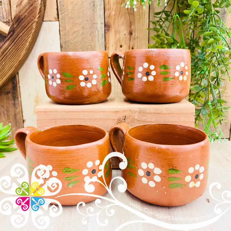 Set of 4 Capula Clay Tradicional Mug - Set Capula Sencillo Clay Mug