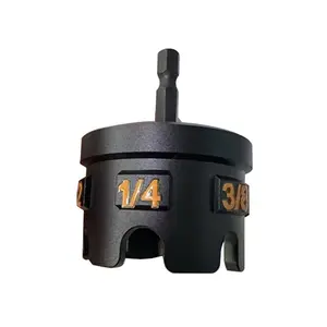 Nut Zipper Drill Attachment for Fast Nut and Bolt Removal, Aluminium Alloy Hex Shank Nut Driver for 1/4", 3/8", and 1/2" Threaded Rods, Nut Remover Bolt Extractor Tool for Conduit Racks, Strut Systems