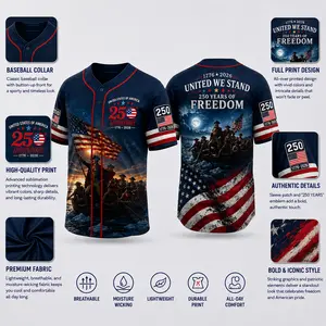 250 Years of Freedom America Baseball Jersey | United We Stand Vintage Patriotic George Washington Crossing Delaware Shirt