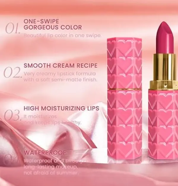 3Pcs Plum Purple Rose Red Mauve Matte Lipstick Pack Sets for Women Silky Velvet Lipstick Matte Long Lasting Smudge Proof Lipstick Lip Stain Makeup Set Kit matte lipstick 24 hours original 04