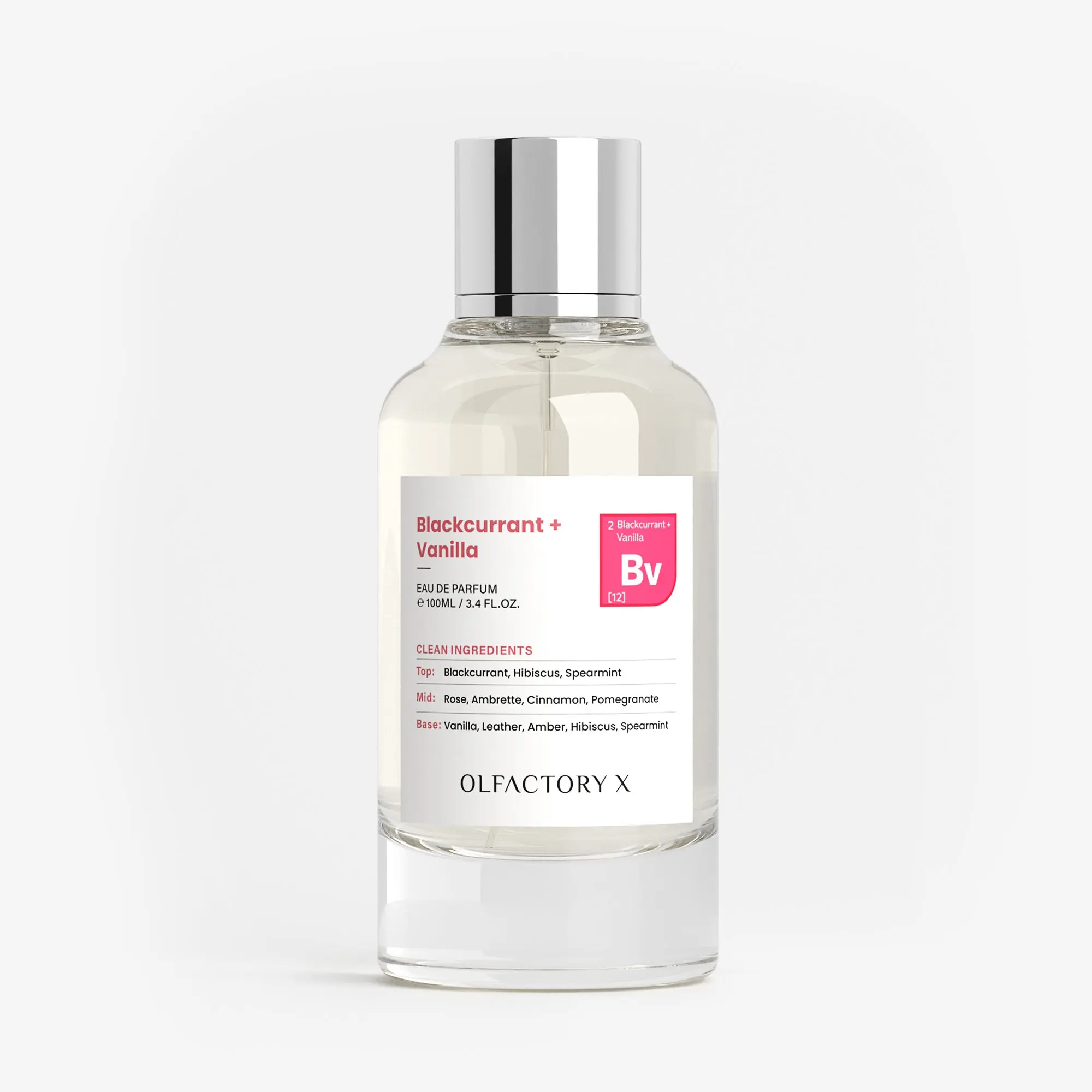 OLFACTORY X TABLE OF ESSENTIAL OILS Blackcurrant + Vanilla Eau de Parfum 100ML – Fruity Perfume for Unisex – Long-Lasting Scent with Hibiscus, Cinnamon, Rose & Vanilla – Fragrance from France