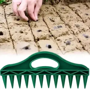 Garden Seed Hole Punch Tool – Manual Soil Drill for Vegetable Planting & Seed Spacing