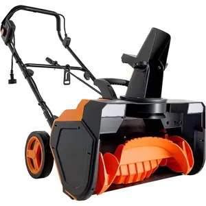TikTokShopBlackFridayVEVOR Electric Snow Blower, 23 inch 15A Corded Snow Thrower with Dual LED Headlights & 180 °   Rotating Chute, 25FT Throwing Distance, 12" Depth Clearing, Walk-Behind Snowblower for Driveway Sidewalk