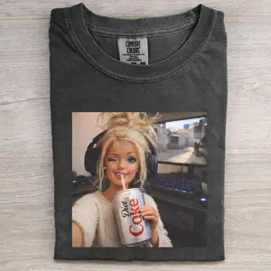 [Sale up to 50%] [Free Ship] Doll Face Diet Coke Meme Comfort Color Shirt, Funny Doll T-Shirt, Offensive Weird Gift, Trendy Tee
