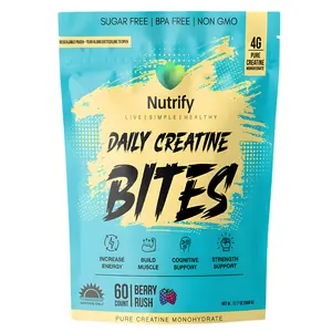 Creatine Monohydrate Gummies, Supports Muscle and Strength & Lab tested 60 Gummies