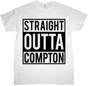 NWA Straight Outta Compton Logo White T-Shirt Full-sized