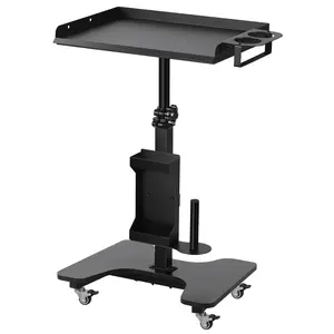 Tattoo Tray on Wheels Tattoo Cart with Rolling Tray Tattoo Table Station Adjustable Height and Multifunctional Storage for Tattoo Artist Studio